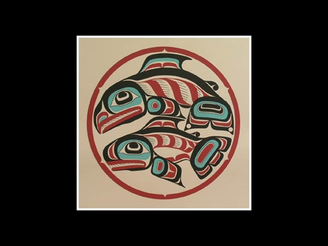 AC: Haida Gwaii Salmon, serigraph